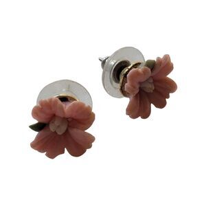 Vintage pale Pink flower earrings